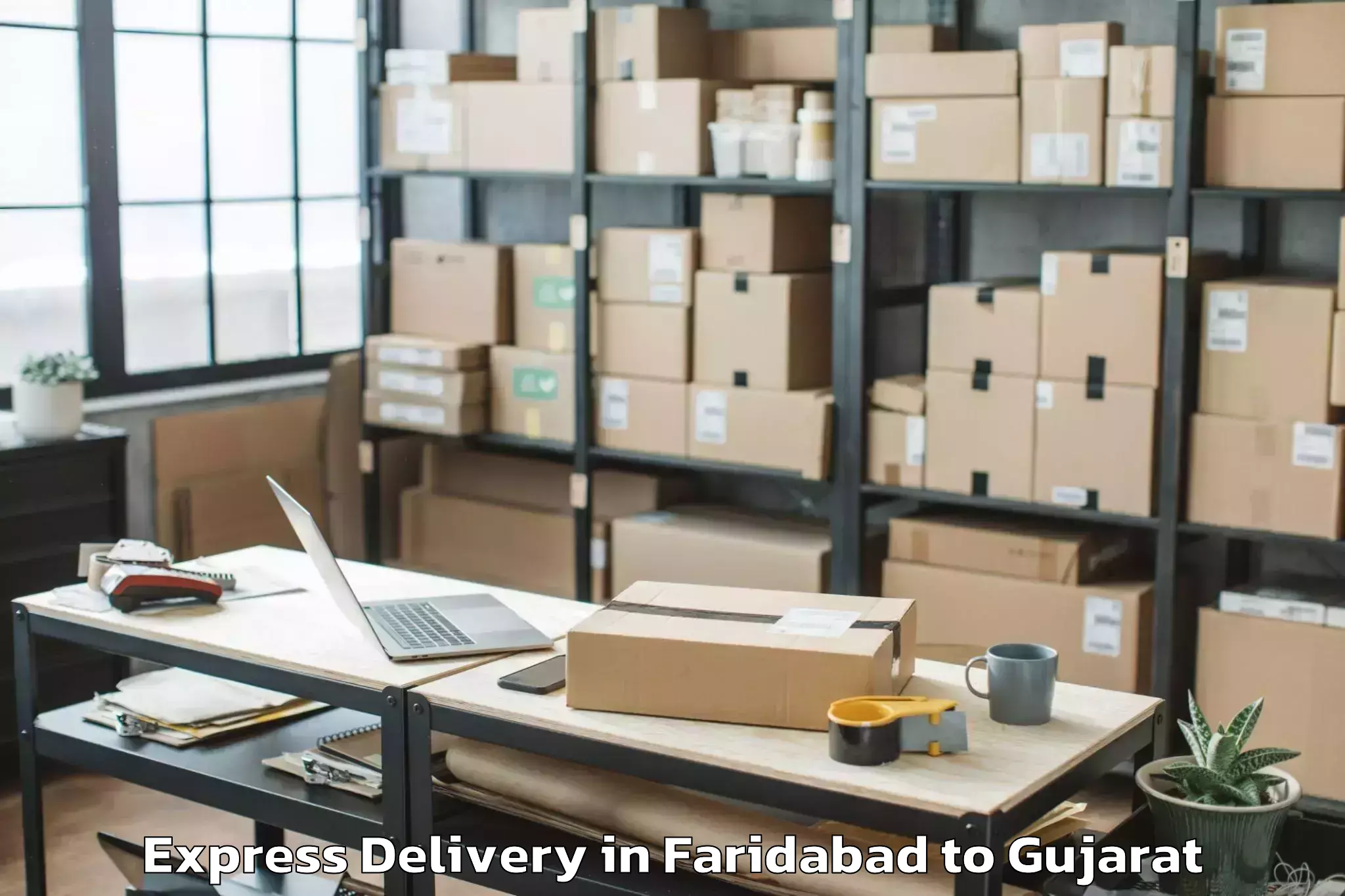 Faridabad to Dahej Port Express Delivery